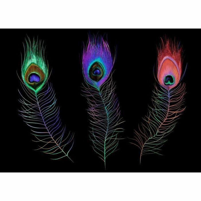 Plateau - DKD Home Decor - Noir - PVC - LED - Design Plumes