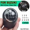 5 6 Speed Manual Gear Shift Konb For Suzuki Ciaz SX4 S-cross 2015- Lever Handle High-Quality Auto Parts Interior Accessories