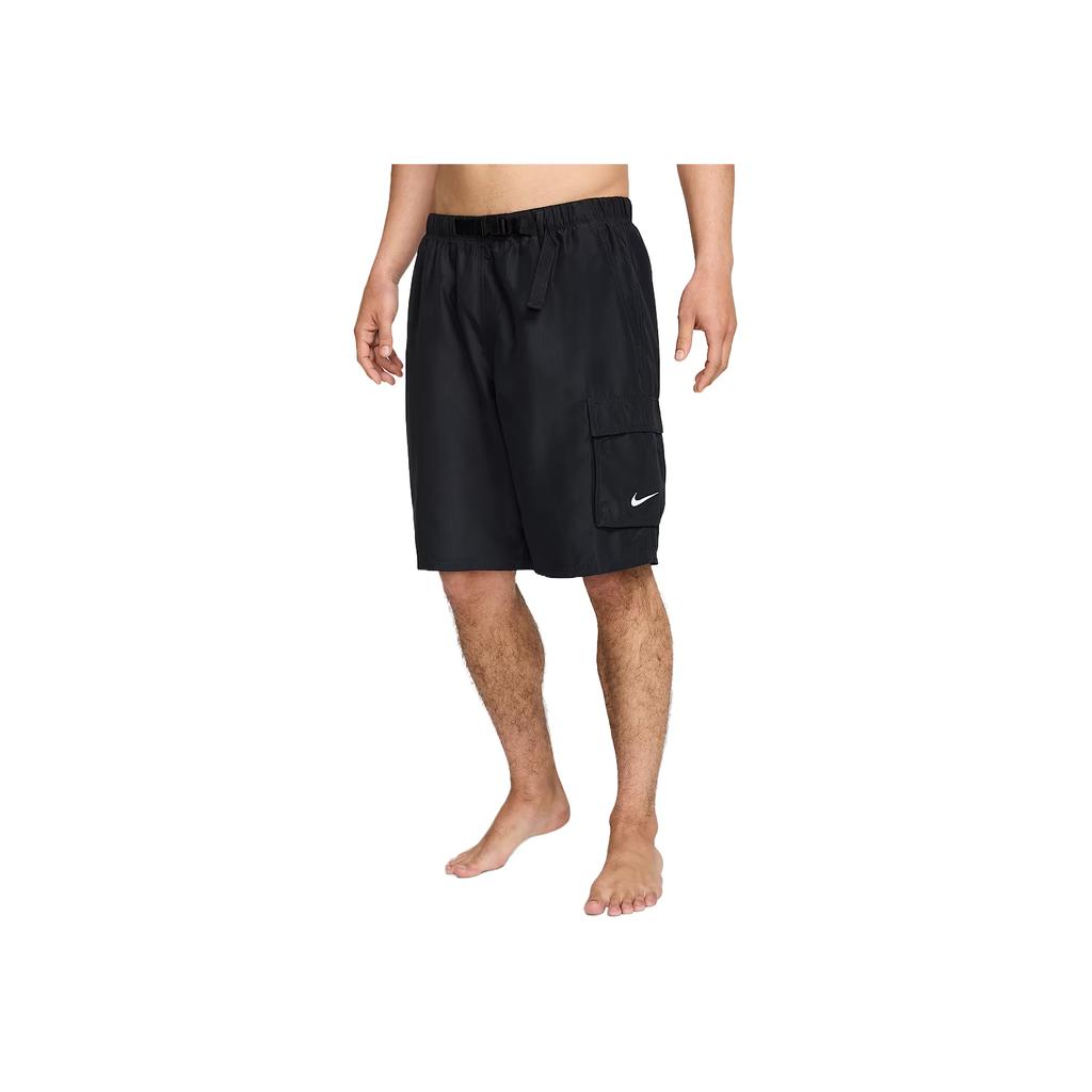Nike Swim Voyage Comfortable Stylish Minimalist Solid Color Casual Shorts Men shorts Black HV7091-010