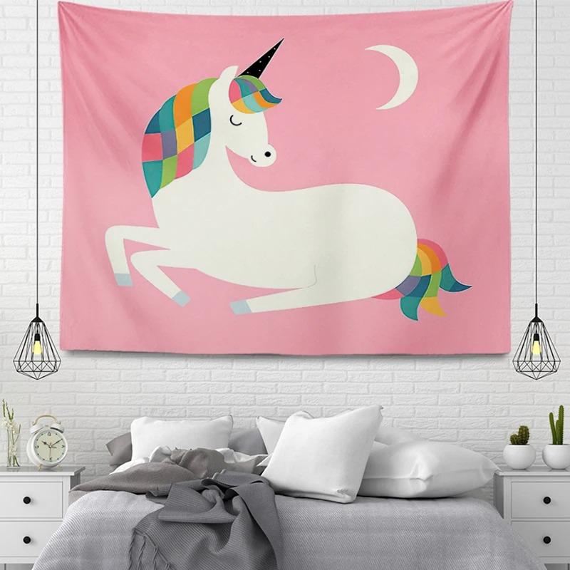 

Мультяшное животное Простая подвесная ткань для украшения стен дома Гобелен для офиса Гостиная Гобелен 100x75cm