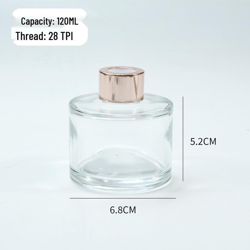 Aromatherapie-Glasflasche mit Rattanstäbchen, Flammelloser Diffusor, Reiseformat, Leer für Raumduft.