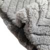 Used White Bear 3D Boa Coat, No Collar, Mid Length, Gray, Elegant
