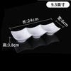 White Melamine Sauce Dish Household Plastic Tableware Not Easily Broken Soy Sauce Dish Solid Color Sushi Plate Kitchen Supplies