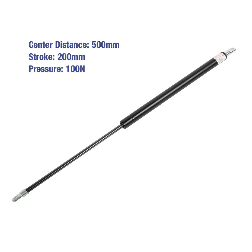 Hydraulic Gas Spring Strut Lid Lift Support 500mm Center Distance 200mm Stroke 100N Pressure