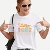 Vintage 1982 Shirt 40th Birthday Shirt 40th Birthday Gift for Women Women Retro Shirt Casual Summer Top Harajuku Aesthetic Tee