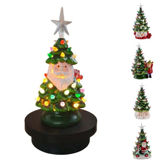 Tabletop Christmas Tree Light Battery Powered Indoor/Outdoor Multicolored Lights Desk Classic Xmas Tree Decoration