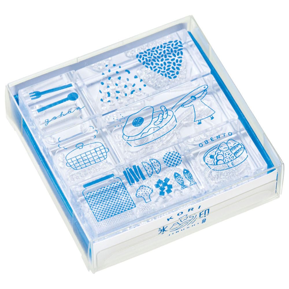 

King Jim Clear Ice Set of Rice Stamps, Brand, 6, Set, CLSSA-001