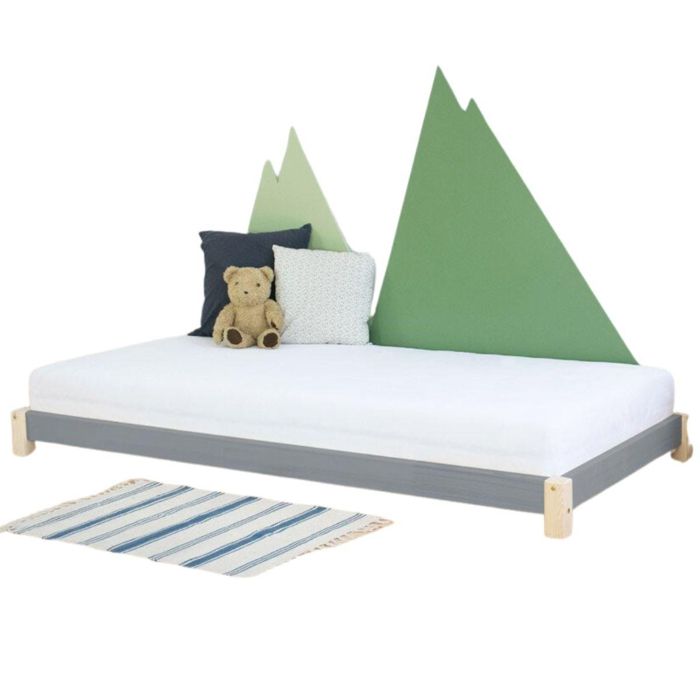 TEENY Single Bed 120 X 190 Natural and Gray