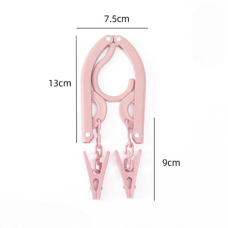 The Travel Folding Clothes Hanger Is A Multi-purpose and Compact Drying Rack That Comes with A Sock Clip