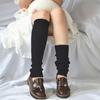 Dame Sokker Farge Matchende Kne Beskyttende Lang Stil Strikket Thicken Leg Sokker for Outdoor