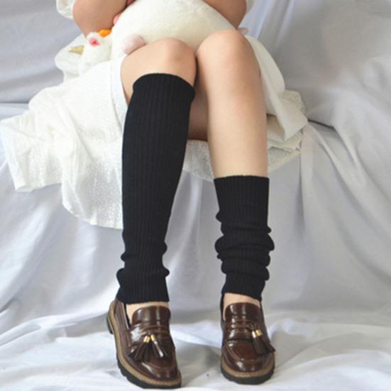 Dame Sokker Farge Matchende Kne Beskyttende Lang Stil Strikket Thicken Leg Sokker for Outdoor