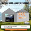Carport Replacement Canopy Cover Side Wall 12 x 20 ft, Garage Tent Shelter Tarp Heavy-Duty Waterproof & UV Protected, Easy Installation with Ball