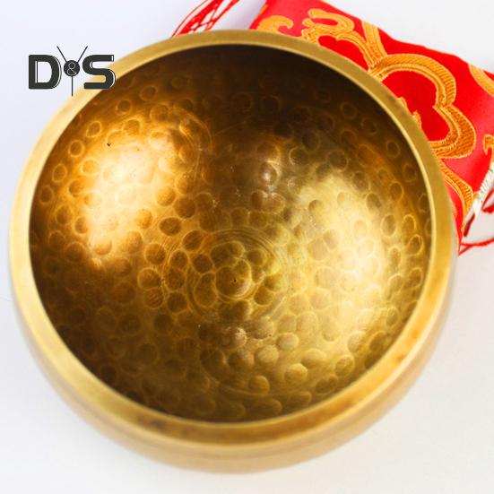 Meditation Singing Bowl Set Alloy Sound Bowl with Wooden Striker Cushion Healing Sound Bowl for Mindfulness Yoga Meditation Self-Regulation