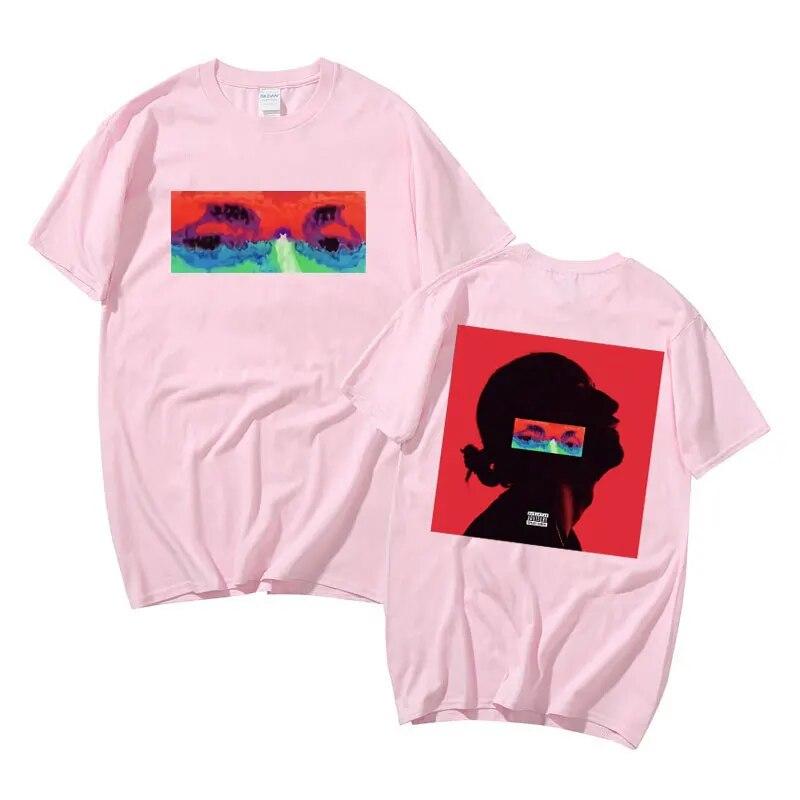 Lomepal Concert Jeannine Rapper Hip Hop Music Album Double Sided Print Tshirt Summer Unisex Women Fashion Oversized Black T-shirt