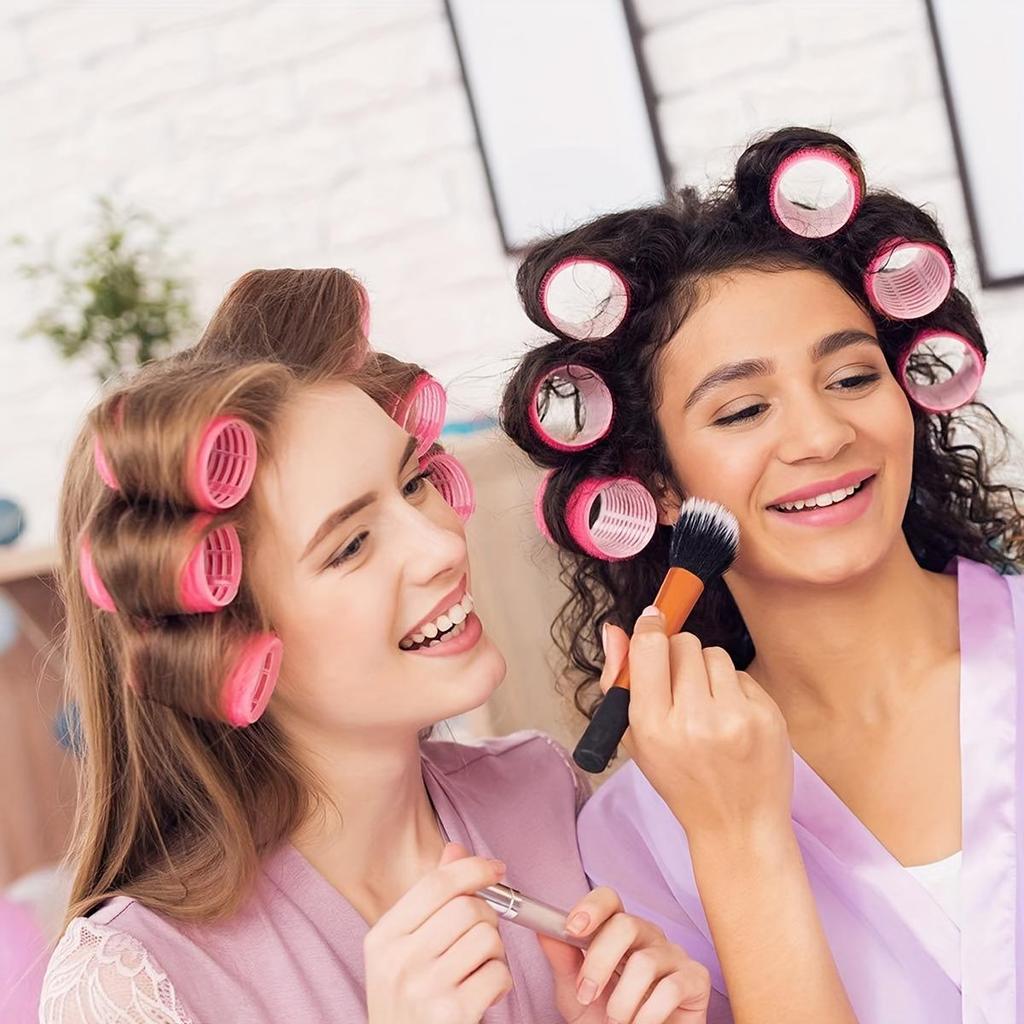 3pcs/Set Self-grip Hair Curling Iron Set, No Heat Hair Curler With Hair Clips, DIY Hair Styling Tools For All Hair Types