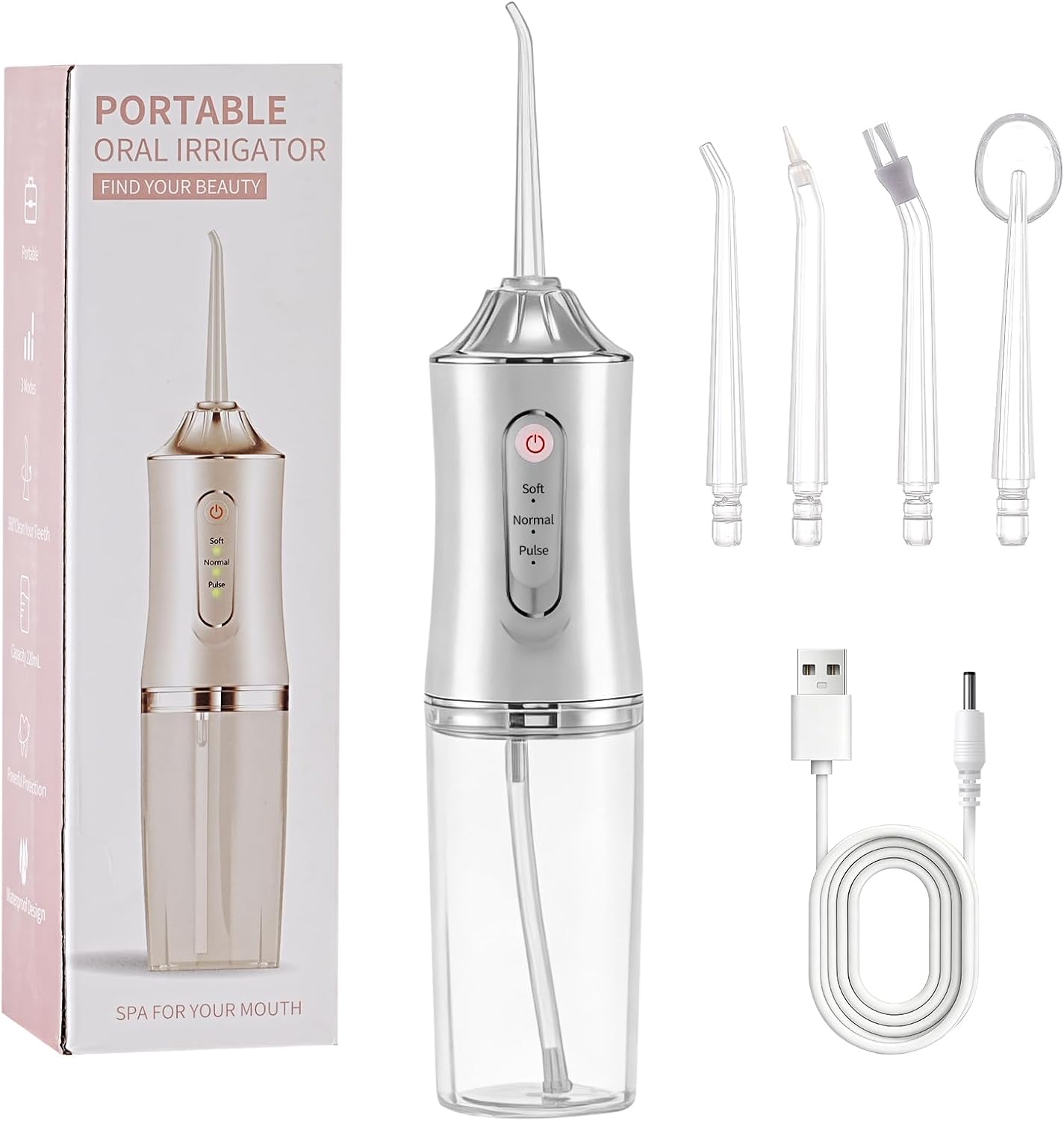 

Teeth, Detachable Tank Cordless Oral Precision Water Column 3 Modes United States