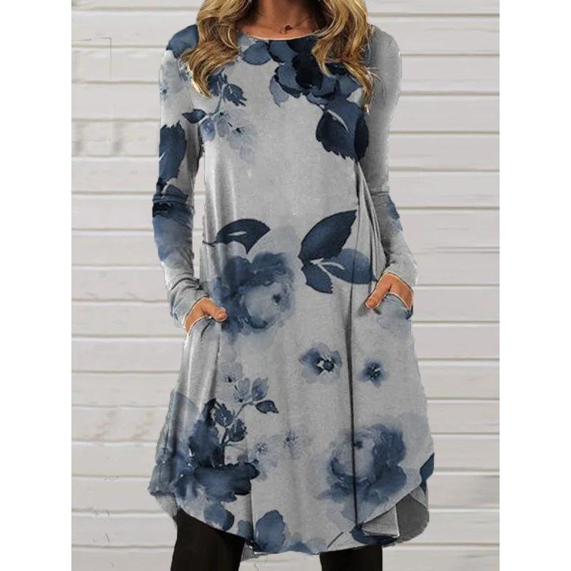 Ethnic Style Fashionable Casual Spring and Autumn Dress
