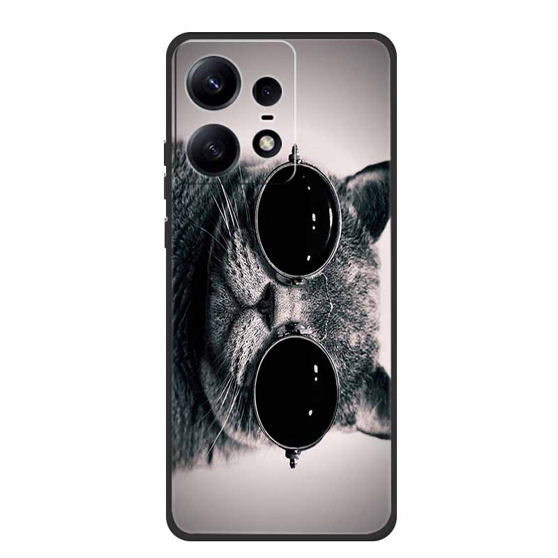 For Moto Edge 50 Pro Case Animals Soft Silicone TPU Phone Cases Back Cover For Motorola Edge 50 Pro 5G Wolf Protector Cool funda