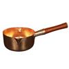 Small copper small oil pot Wooden handle snow pan Electromagnetic gas-fired Western food Copper pot Pure red copper milk pot