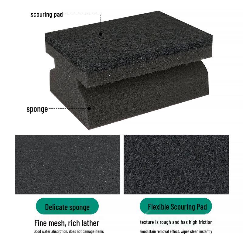 Cross-Shaped I-Beam Dishwashing Scrubber: Kitchen Sponge, Cleaning Brush, Pot Scrubber, Magic Cloth, Scouring Pad