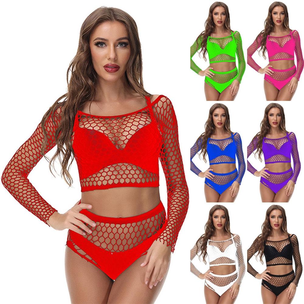 Sexy Stockings Lingerie Fishnet Hip Skirt Nightwear