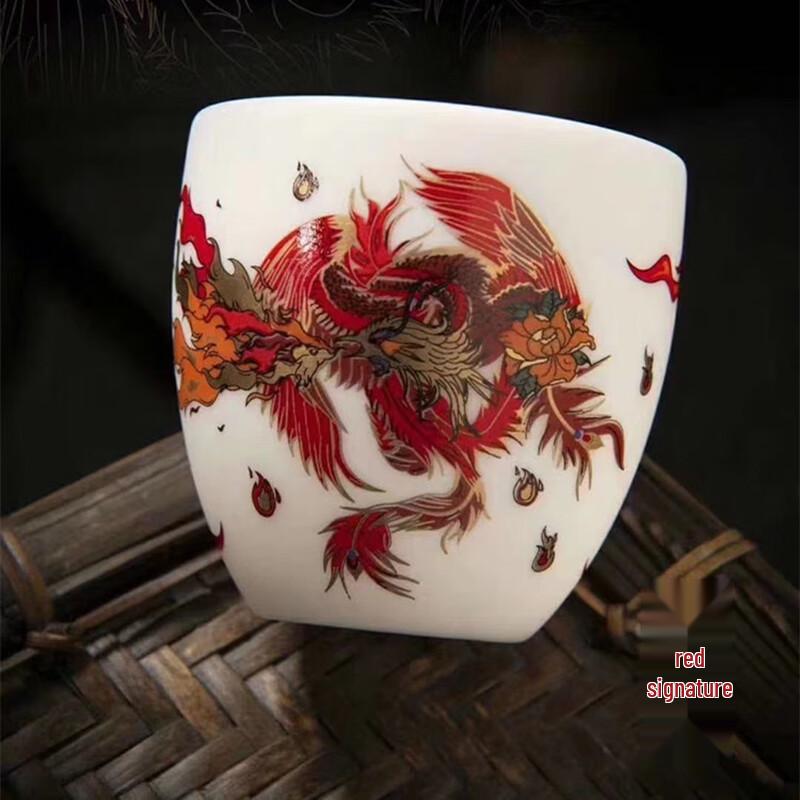 Chaxun White Tiger Mutton Fat Jade Porcelain Master Tea Cup
