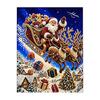 Parent Child Projects Christmas Faux Pearl Painting Kit, Santa Reindeer DIY Art Festive Wall Decorations 3D Angel Craft Kit for Adults, Home