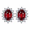 Sterling Silver S925 Zircon Six-Claw Earrings for Women