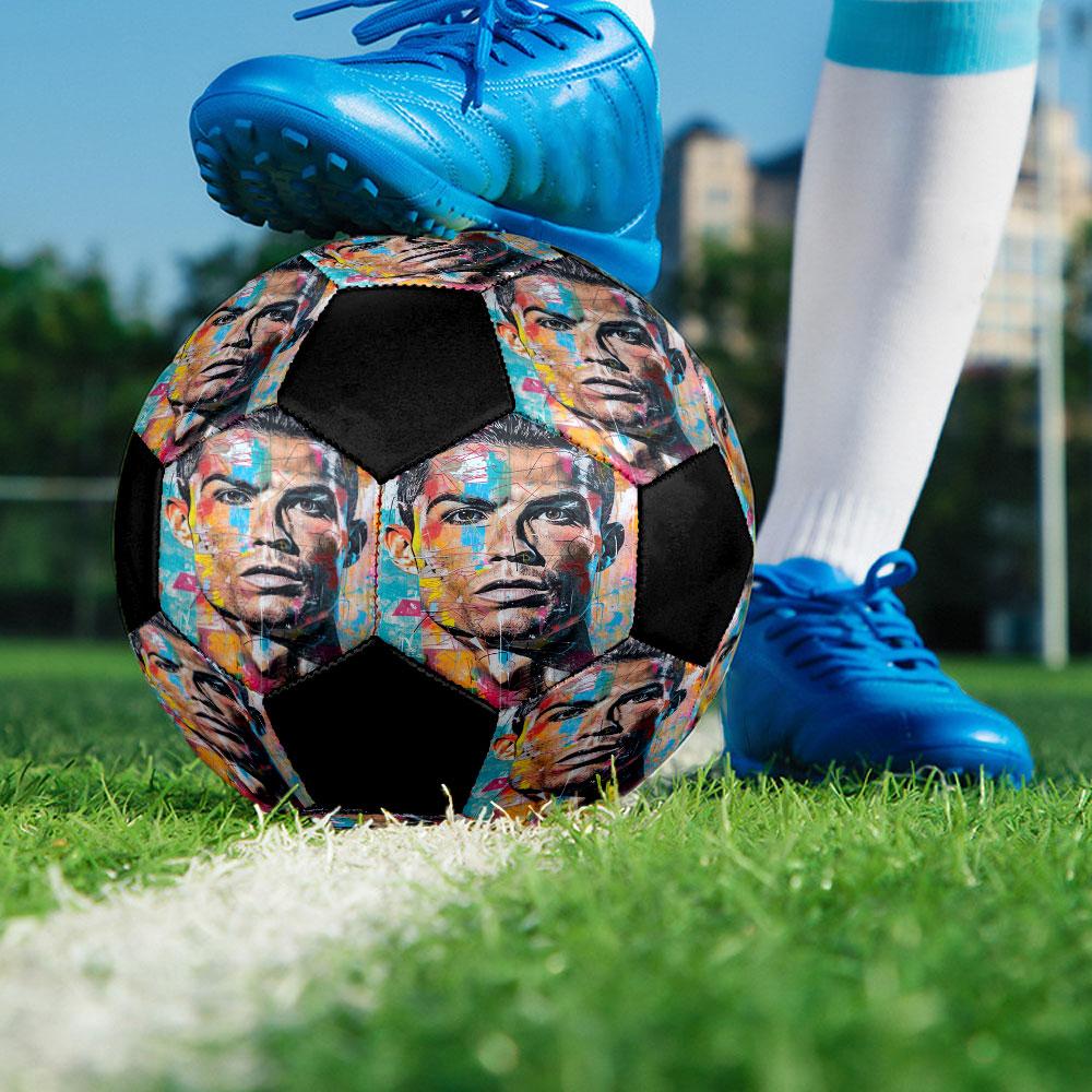 Pallone da Calcio Resistente da Allenamento Esterno Stampato Taglia 5
