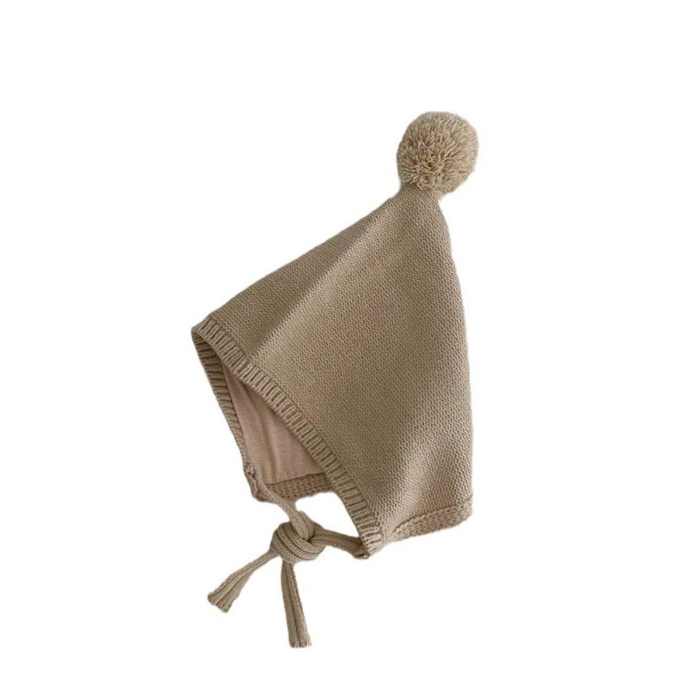 Knit Ear Protection Caps Thickned Toddler Bonnet Cap Fashion Pom Baby Hat