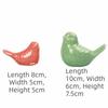 1/2PCS New Ceramic Bird Ornaments 6 Colors Decoration Crafts Simulated Bird Simulated Animals Home Decor
