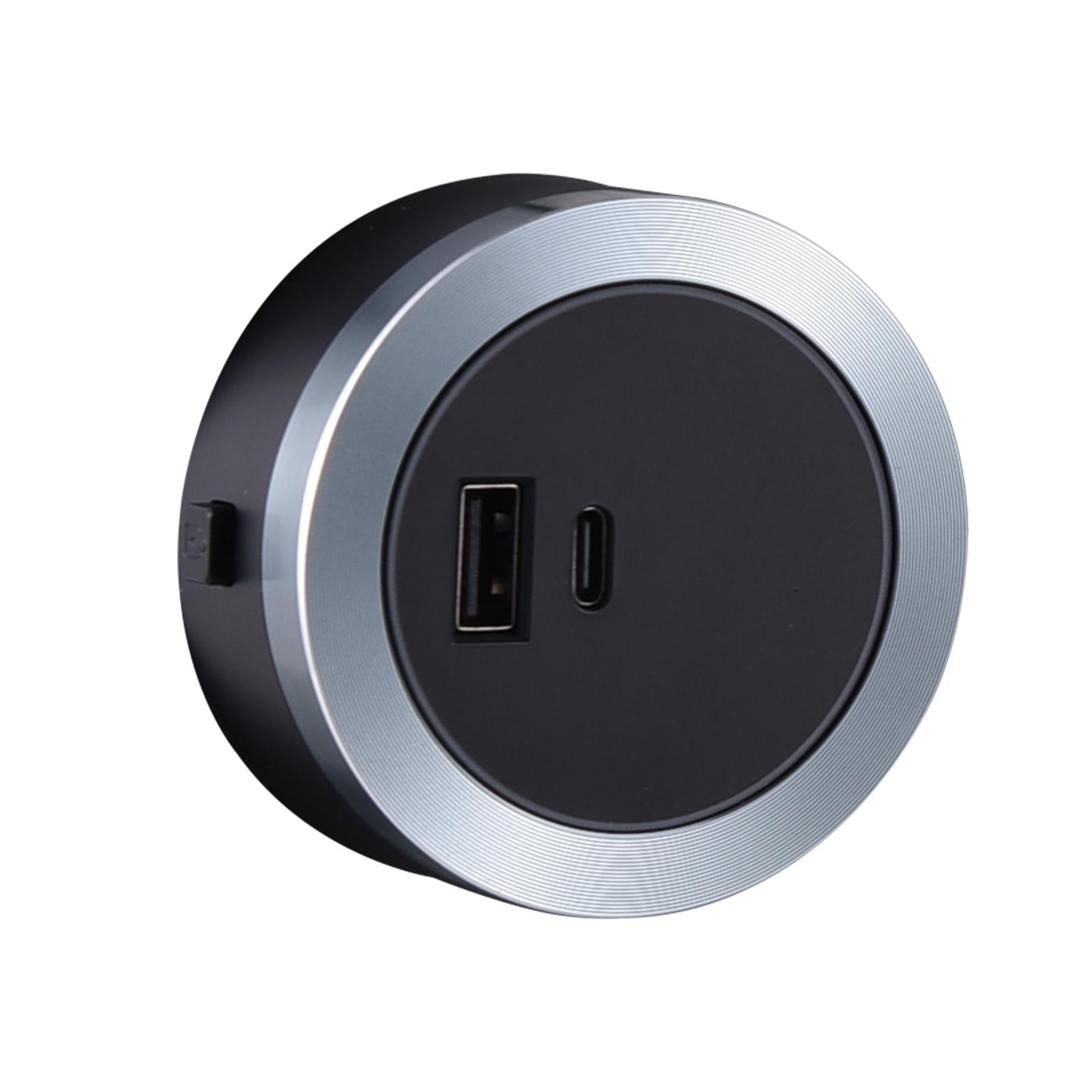 Адаптер для рельсов USB и Type C Розетка Адаптер Электрический рельсовый адаптер