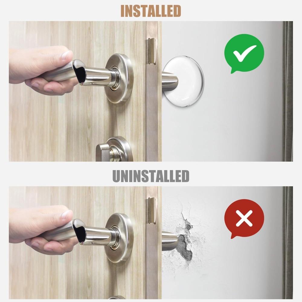 Türstopper Silikon Türgriff Puffer Wandschutz Türknauf Stoßfänger Möbel Geschützt Crash Pads Stoßfeste Ringe