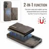 DG.MING M6 Series For Samsung Galaxy S25 FE Case Magnetic Wallet PU + PC + TPU Phone Cover