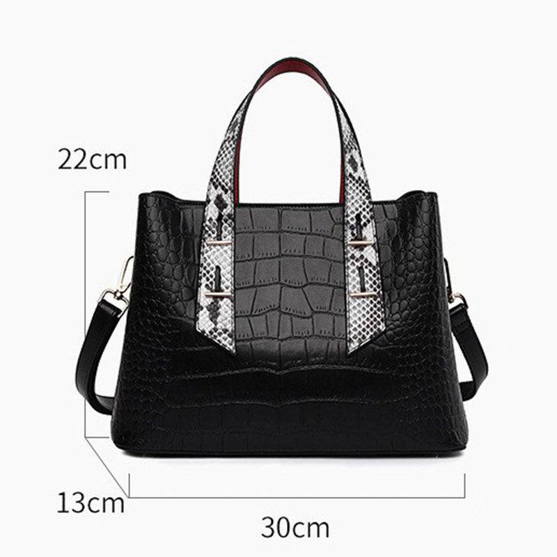 2025 New Collection Printed Handbag Large Capacity Commuter Women Crossbody Bag with High-quality Soft Leather Shoulder Bag
