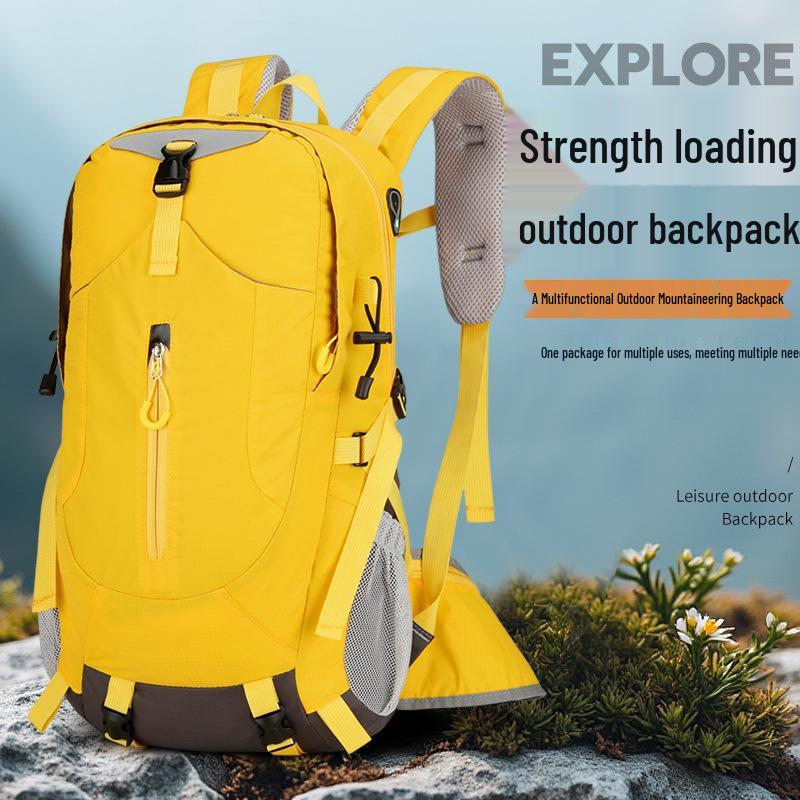 Lightweight & Waterproof Reflective Hiking Backpack - Large Capacity for Men & Women, Ideal for Camping, Cycling, and Outdoor Activities