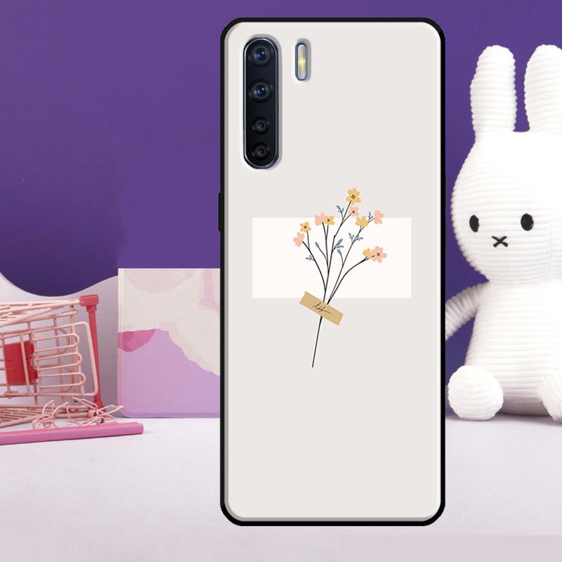 

Minimalist Aesthetic Flower Case For Oppo A54 A74 A94 A80 A60 A40 A18 A38 A58 A78 A98 A96 A76 A16 A15 A17 A57 A77 A5 Pro OPPO A15
