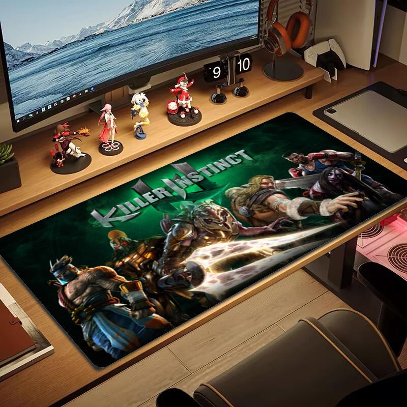 KILLER INSTINCT Color Mouse Pad Large Gaming Table Cushion Non-slip Laptop Tablet Big Mousepad XXL Mat Mini PC Playmat With Lock edge