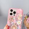 Glitter Bling Floral Phone Case For VIVO V50 Lite Pro V50E V29E V40E V30E V27E 4G 5G 3D Rose Pearl Rhinestone Cover Girls Gift