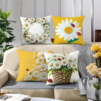 Hiding Rural Elegance In Pillowcases Cover Bedroom Sofa Decoration Polyester Cushion Cover with Zipper