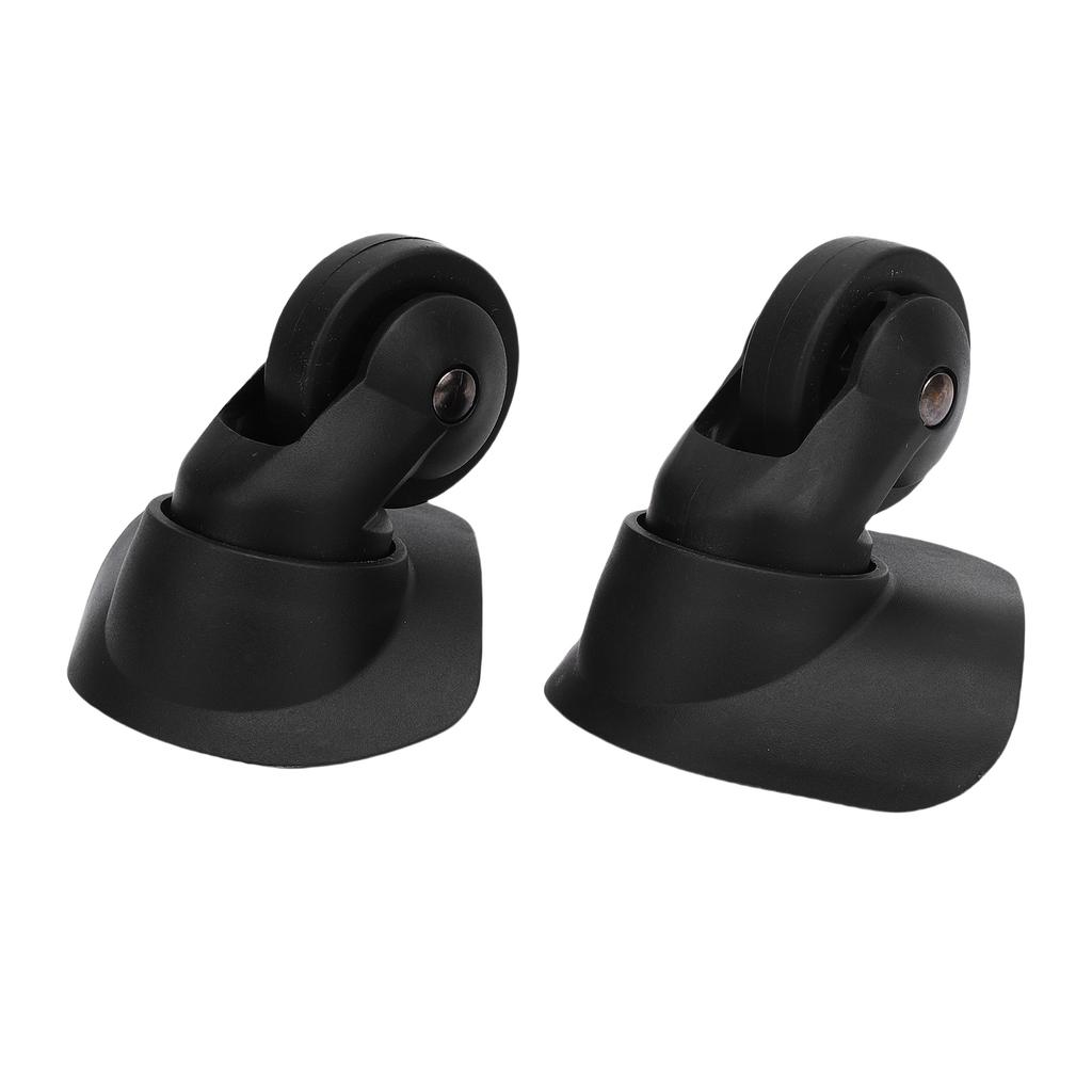 1 Pair Luggage Suitcase Wheels Replacement for 47R Universal Silent Trunk Luggage Wheels Spare Part Black