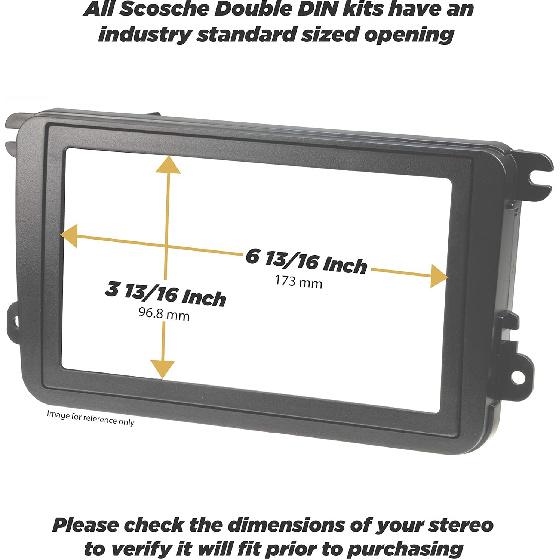 Scosche TA2159B Compatible with 2016 - Up Toyota Prius (not Prius Prime) ISO Double DIN w/Pocket Dash Kit Black