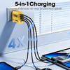 240W 5-in-1 GaN USB-C-Ladegerät Schnellladung EU/US-Stecker Wandladegerät Für iPhone Samsung Xiaomi Typ-C-Handy-Ladegerät Netzteil