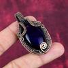 Purple Fire Labradorite Pendant Handmade Copper Wire Wrapped Gemstone Jewelry