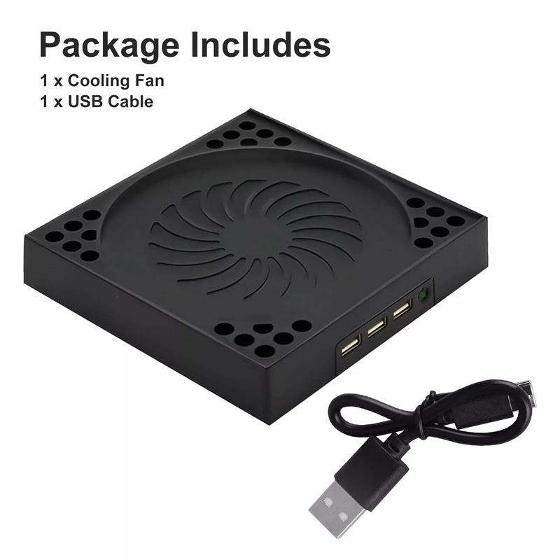 Cooling Fan For Xbox Series X With 3 Usb Port Xbox Series X External Cooler Turbo Temperature Control Fan Console Standing Mount