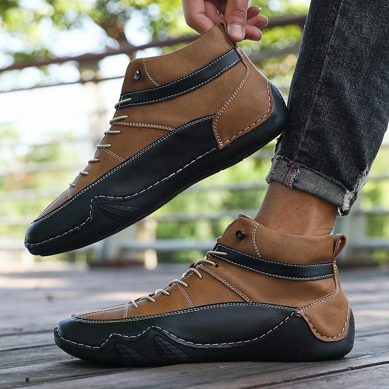 Ankle Boots Designer Luxury Brand Retro Lightweight Shock-absorbing Running Shoes Platform Boots Men Boat Shoe Sneakers
