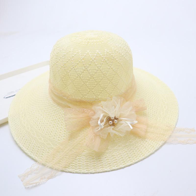 Women's Straw Hat with Large Brim, Summer Shading, Sweet and Versatile Cool Hat, Seaside Beach Hat, Sunscreen Hat, Women's Model