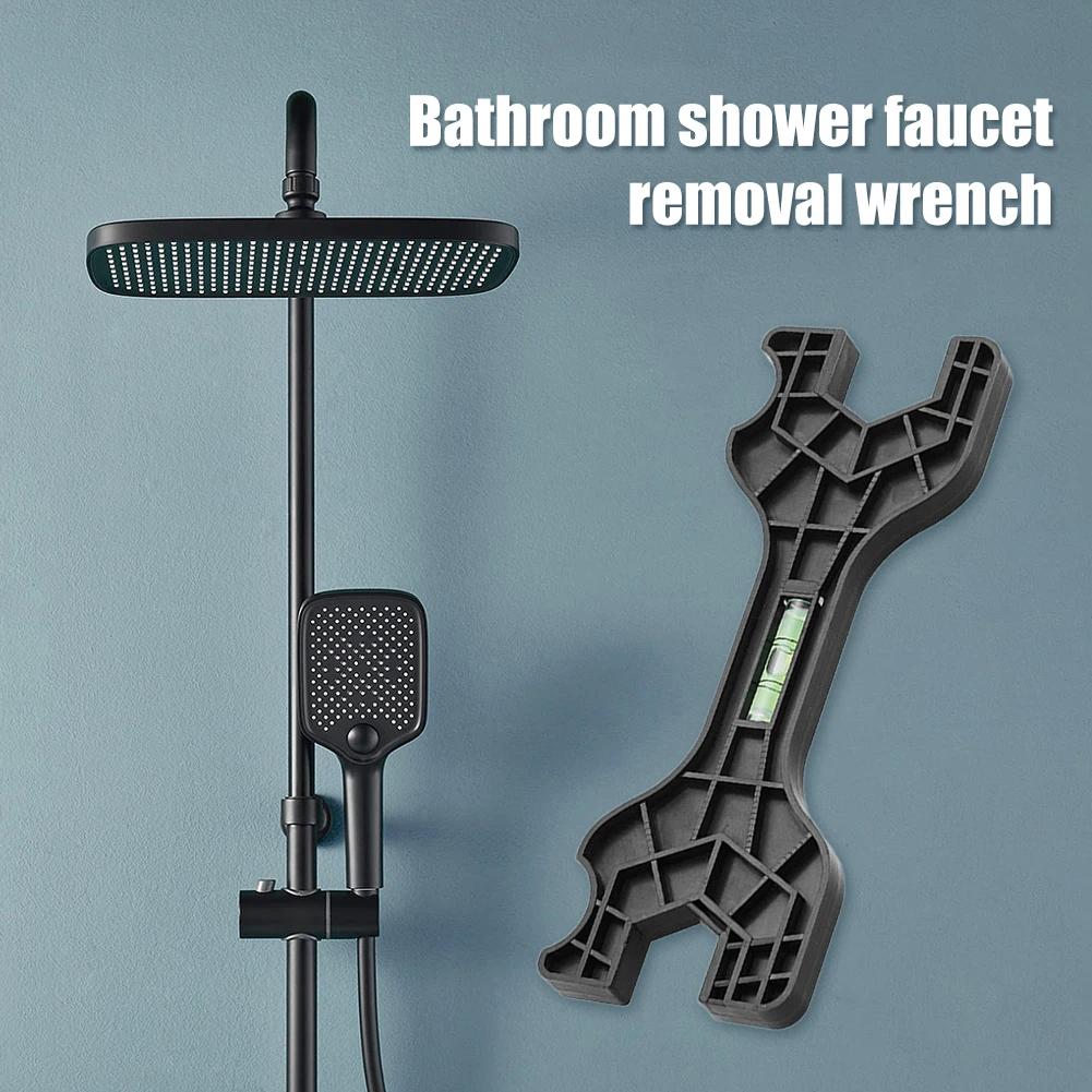 Plastic Faucet Spanner with Bubble Level Faucet Installation Wrench Multifunctional Repair Plumbing Tools for Water Pipe/Faucet