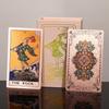 Gold Foil Waterproof Tarot Cards - Wear-Resistant Tabletop Game Toy
