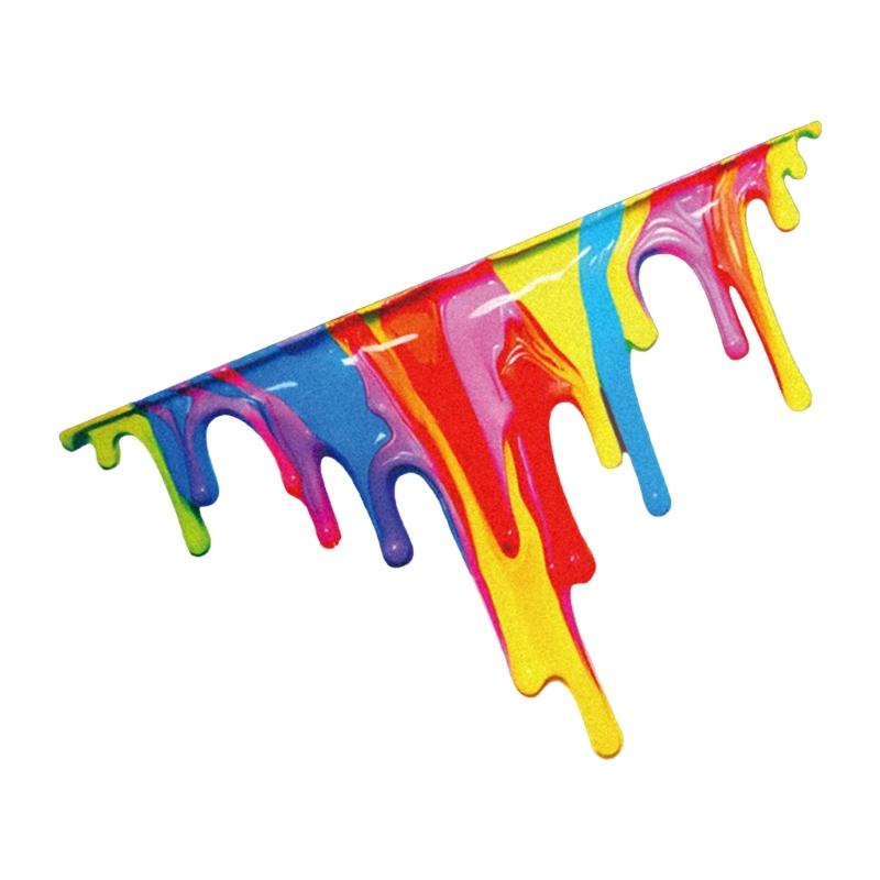 Colorful Fluid Automotive Decal Fluid Pattern Car Sticker for Vehicle Adds a Touch of Individuality Effortlessly